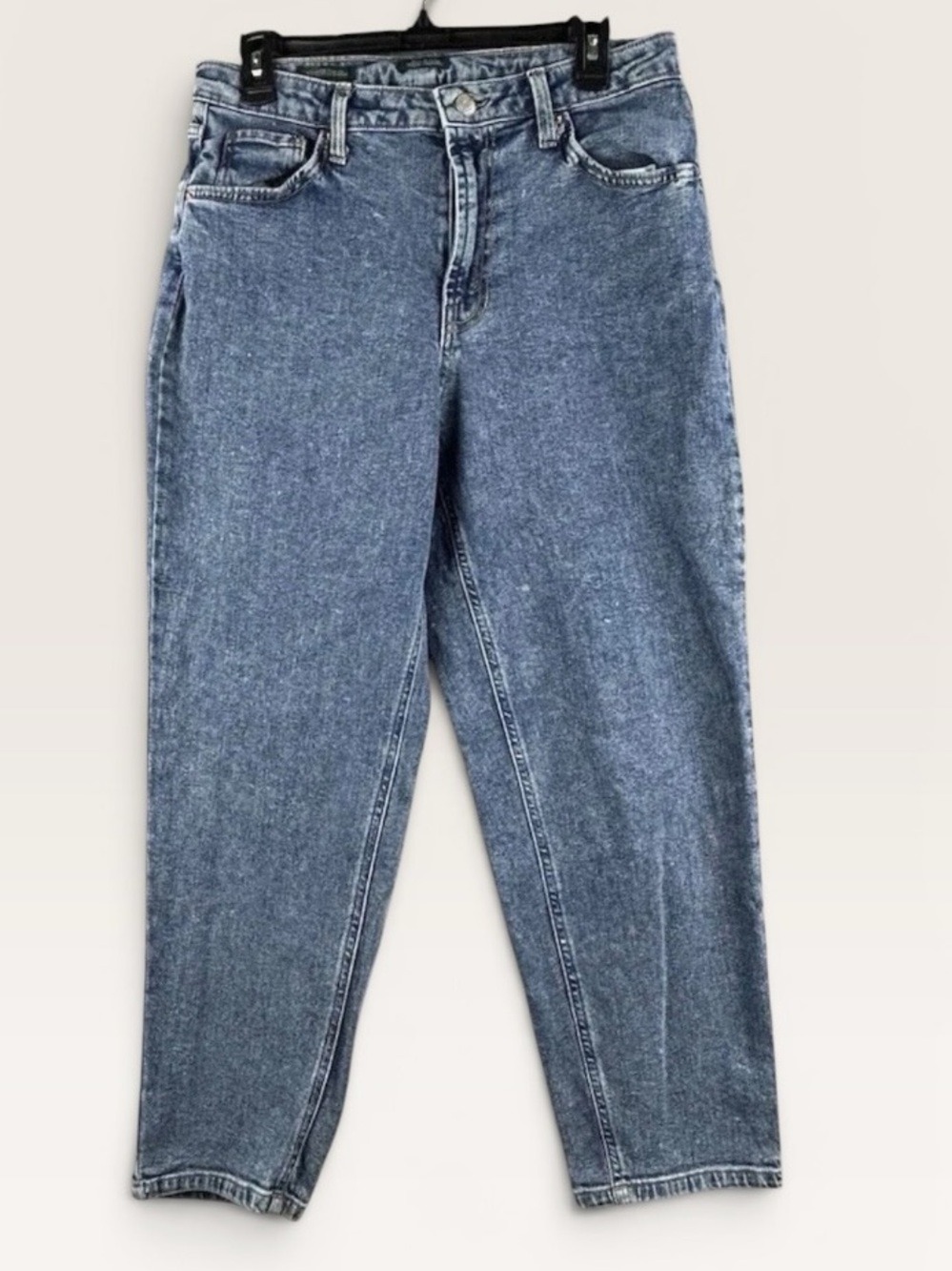 Wild Fable Women's Mom Jeans Sz 12 Super High Tapered Acid Wash 80's Look